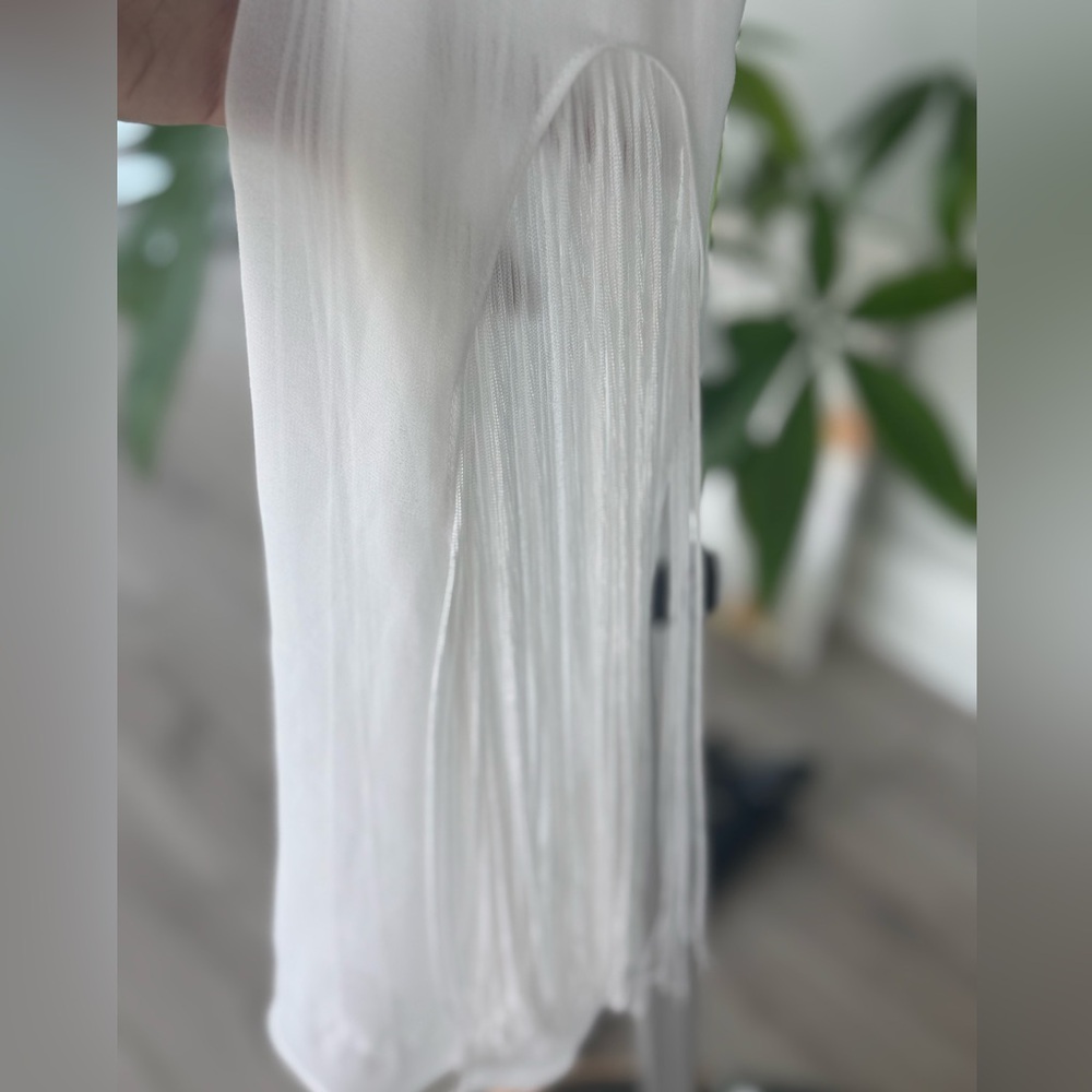 MARCIANO White Lady Alice Fringe Top - Picture 8 of 12